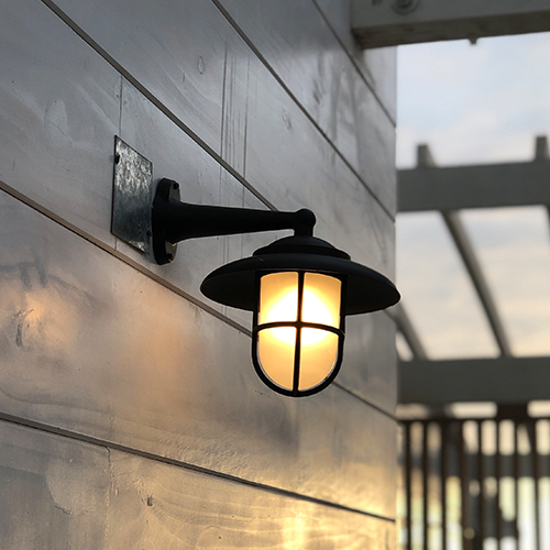 H-1 Small Hooded Wall Light
