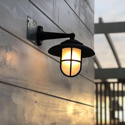 H -1 Small Hooded Wall Light