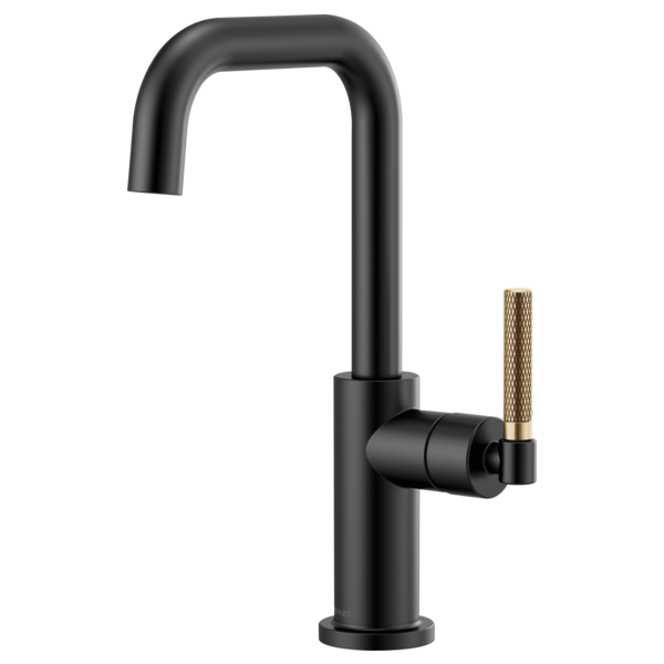 Lite Bar Faucete with square spout  KNURLED handle